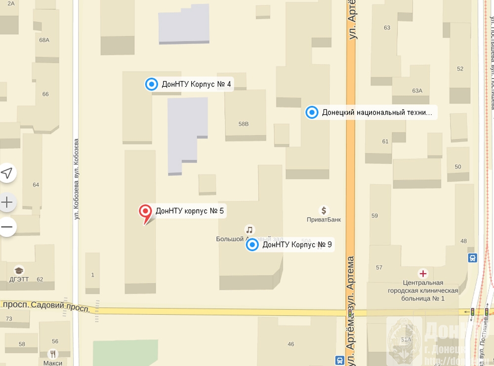 Карта 5 учебного корпуса