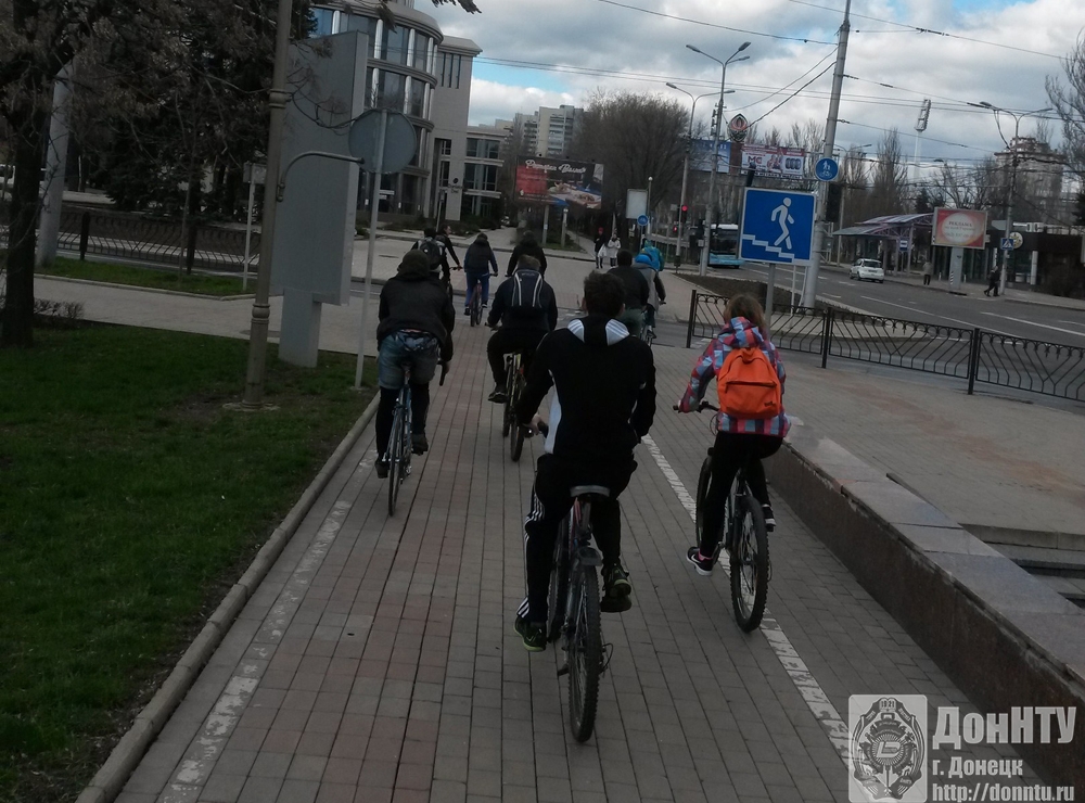 Участники велопробега