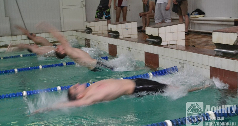 Заплыв участников соревнования