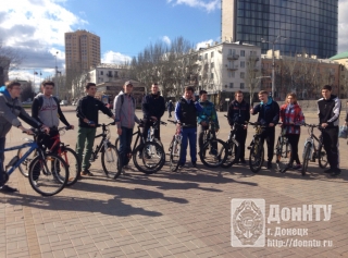 Участники велопробега