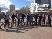 Участники велопробега