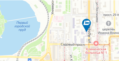 ДонНТУ на карте Донецка