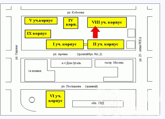 Месторасположение студклуба
