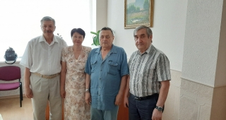 Слева направо Г. В. Доценко, Н. Е. Губенко, В. Н. Павлыш и О. И. Федяев