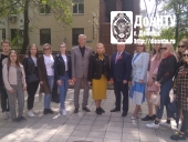 Участники митинга