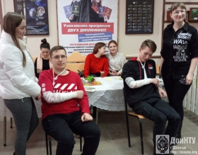 Участники мероприятий ко Дню защитника Отечества на инновационной площадке «Звездный студгородок»